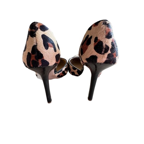 👗 2/$30 👗 Leopard Print Calf Hair Heels sz 6.5, 4" Heel - Picture 5 of 8